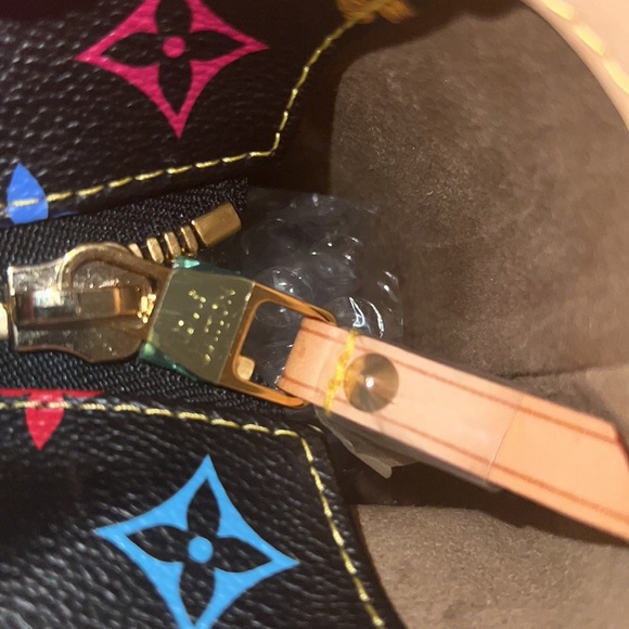 🌟Vintage UNUSED Louis Vuitton Sharleen GM Black Multicolor Murakami🌟 - Picture 12 of 16